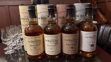 Line-up van The Balvenie deconstructie
