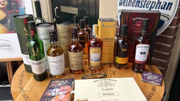 Lineup van Sigaren, Rum en Whisky