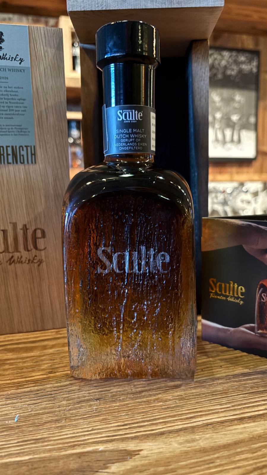 Flyer van Whisky diner bij Sculte