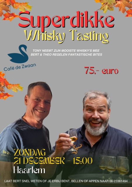 Whisky proeverij in Haarlem